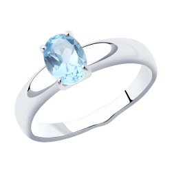 Кольцо из серебра с топазом (Арт.94-310-00626-1)