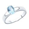 Кольцо из серебра с топазом (Арт.94-310-00626-1)