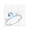 Кольцо из серебра с топазом «Небесная Линия» Соколов (арт.94-310-00626-1)