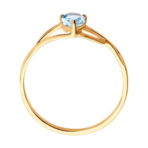 Кольцо золотое пробы 585 с топазом (Арт.51-310-00973-1)