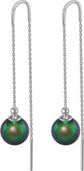 Серьги из серебра с жемчугом (Арт.aas-11-10-25-s)