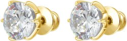 Серьги из серебра с куб. цирконием (Арт.afs-1-7-swr-1-g)