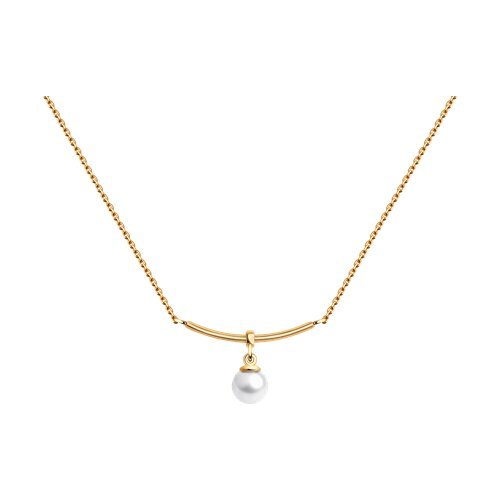 Колье золотое пробы 585 с жемчугом (Арт.51-370-01843-1)