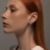 Серьги из серебра с фианитами «Каскадный блеск» Соколов (арт.9417)