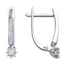 Серьги из белого золота с бриллиантами (Арт.52-220-01771-1)