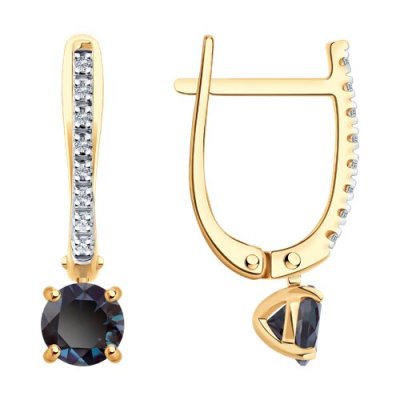 Серьги золотые пробы 585 (Арт.72-00414)