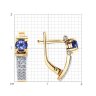 Серьги из золота с бриллиантами и танзанитами (Арт.6024102)