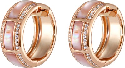 Серьги серебряные с жемчугом и куб.цирконием Pearl charm R Rivoli (арт.FPO-S5-P-R)