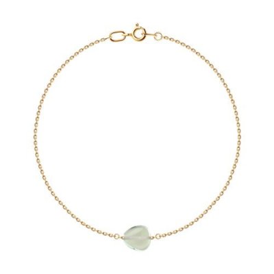 Браслет золотой пробы 585 с празиолитом (Арт.750653)