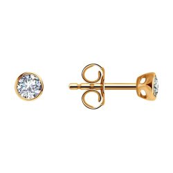 Серьги из золота с фианитами (Арт.029931)