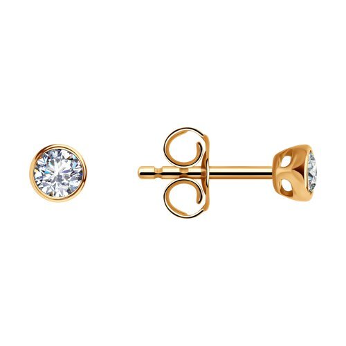 Серьги из золота с фианитами (Арт.029931)