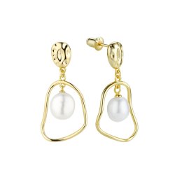 Серьги из серебра с жемчугом (Арт.pi-e427-12-x-l-pn-x-x)