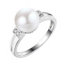Кольцо с жемчугом и фианитами «Nautilus» Fresh Jewelry (арт.PI-R02486-X-W-PN-X-W)