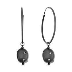 Серьги из серебра с куб. цирконием (Арт.rb-e333-1-x-b-x-x-w)