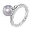 Кольцо из серебра с жемчугом и кристаллом swarovski (Арт.zar-14-10-17-s)