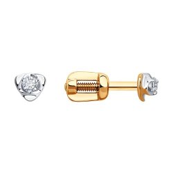 Серьги из золота с бриллиантами (Арт.1021893)