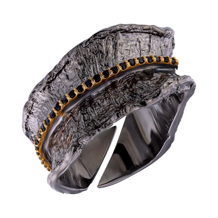 Серебряное кольцо BEAVERS со шпинелью 1276sh_ox