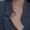 Кольцо серебряное с бриллиантом «Линия Света» Соколов (арт.94-210-02126-1)