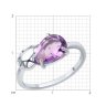 Кольцо из серебра с аметистом (Арт.94-310-02688-2)