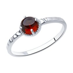 Кольцо из серебра с гранатом (Арт.92012100)