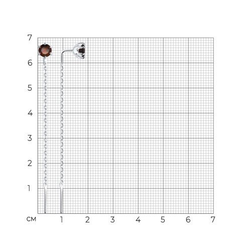 Серьги из серебра с гранатами (Арт.92022162)