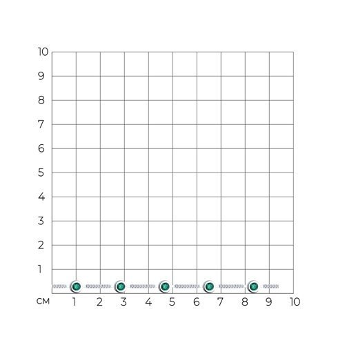Браслет из серебра с фианитами «Изумрудная линия» Соколов (арт.94051052-91)