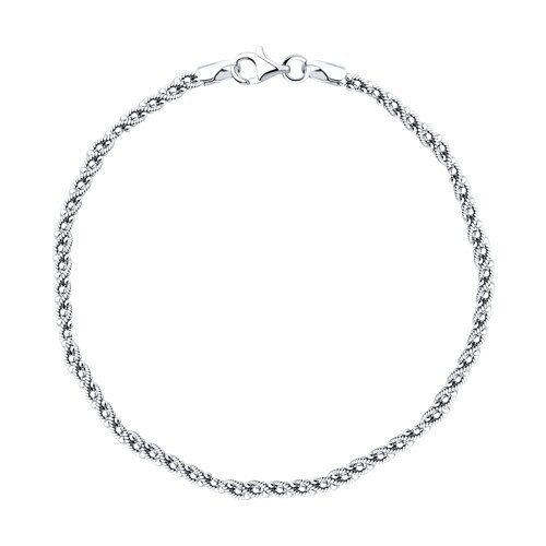 Браслет из серебра без вставки «Витая Нить» Соколов (арт.9405-4724)