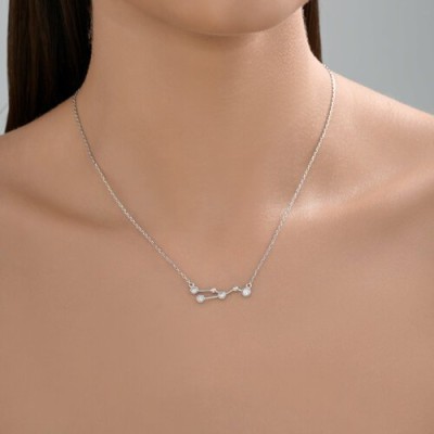Колье из серебра с фианитами «Созвездие грации» Соколов (арт.9407-1208)