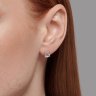 Серьги из серебра с фианитами (Арт.94026417)