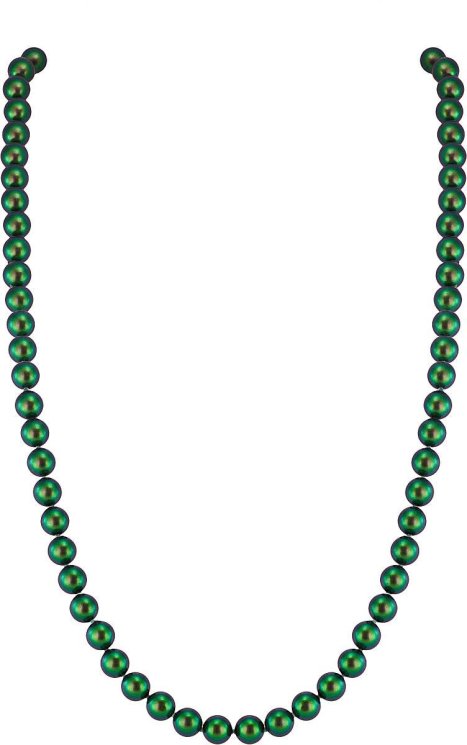 Ожерелье из ювелирного сплава с жемчугом и кристаллом swarovski (Арт.22l-ms-25)