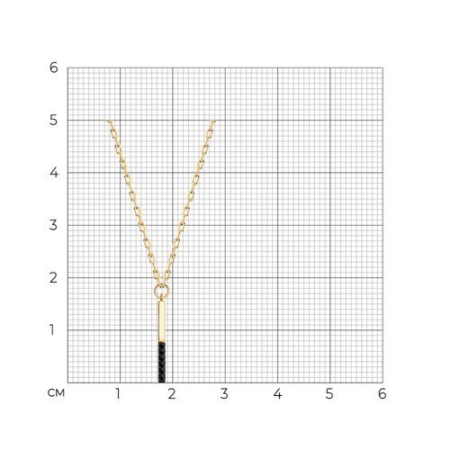Колье из золота с фианитами (Арт.51-170-01642-1)