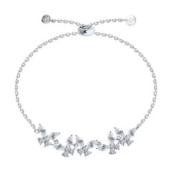 Браслет из серебра с фианитами (Арт.94051179)
