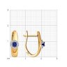 Серьги из золота с бриллиантами и сапфирами (Арт.51-220-00826-1)