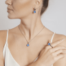 Кольцо firenze sapphire 19 мм la_611715_bl_s