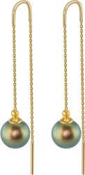 Серьги из серебра с жемчугом (Арт.aas-11-10-26-g)
