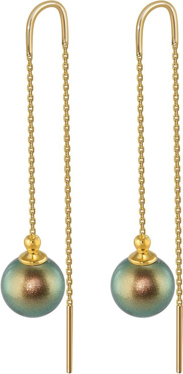 Серьги из серебра с жемчугом (Арт.aas-11-10-26-g)