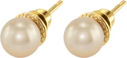 Серьги из серебра с жемчугом (Арт.aas-13-8-5-g)