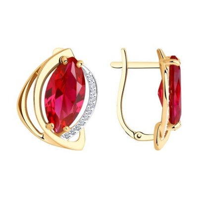 Серьги золотые пробы 585 (Арт.51-320-00966-2)