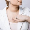 Кольцо серебряное с фианитом и черной эмалью «Ночная Вигрия» SOKOLOV (арт.9401)