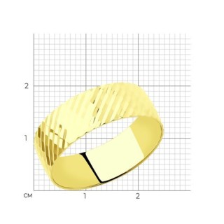Кольцо из золота без вставок «Зеркало сердца» Соколов (арт.53-111-00437-1)