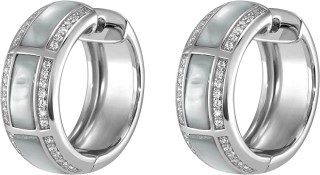 Серьги серебряные с жемчугом и куб. цирконием Pearl charm S Rivoli (арт.FPO-S5-W-S)