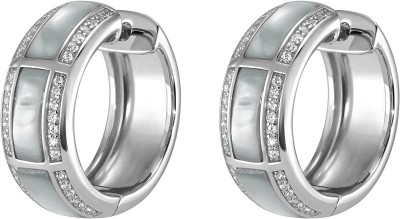 Серьги серебряные с жемчугом и куб. цирконием Pearl charm S Rivoli (арт.FPO-S5-W-S)