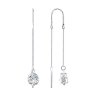 Серьги из серебра с фианитами (Арт.94023434)