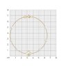 Браслет золотой пробы 585 с миксом камней (Арт.795075)