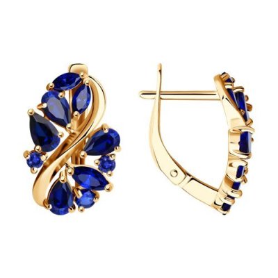 Серьги золотые пробы 585 (Арт.725135)