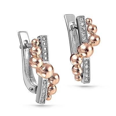 Серьги золотые с бриллиантами «Игры Света» Kabarovsky (арт.12-01129-1000)