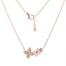 Ожерелье с фианитами «Lace Blossom» серебро 925 Fresh Jewelry (арт.CZ-N04037-X-G-W-X-W)