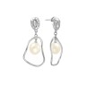 Серьги серебряные с жемчугом «Baroque Pearl» Fresh Jewelry (арт.PI-E427-12-X-W-PN-X-X)