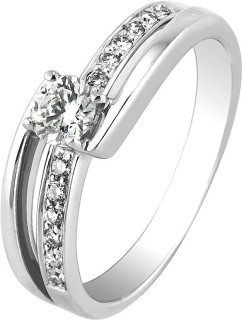 Кольцо с бриллиантом «Promesse Étoile» из белого золота Diamanti (арт.DE041GB2)