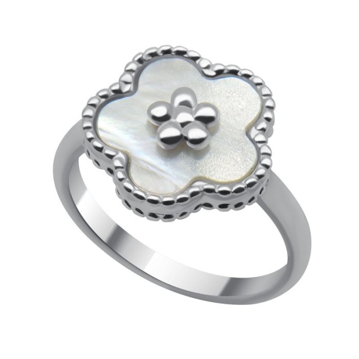 Кольцо серебряное с жемчугом «Крылья» MyJewels (арт.212237115a_perlamutr)
